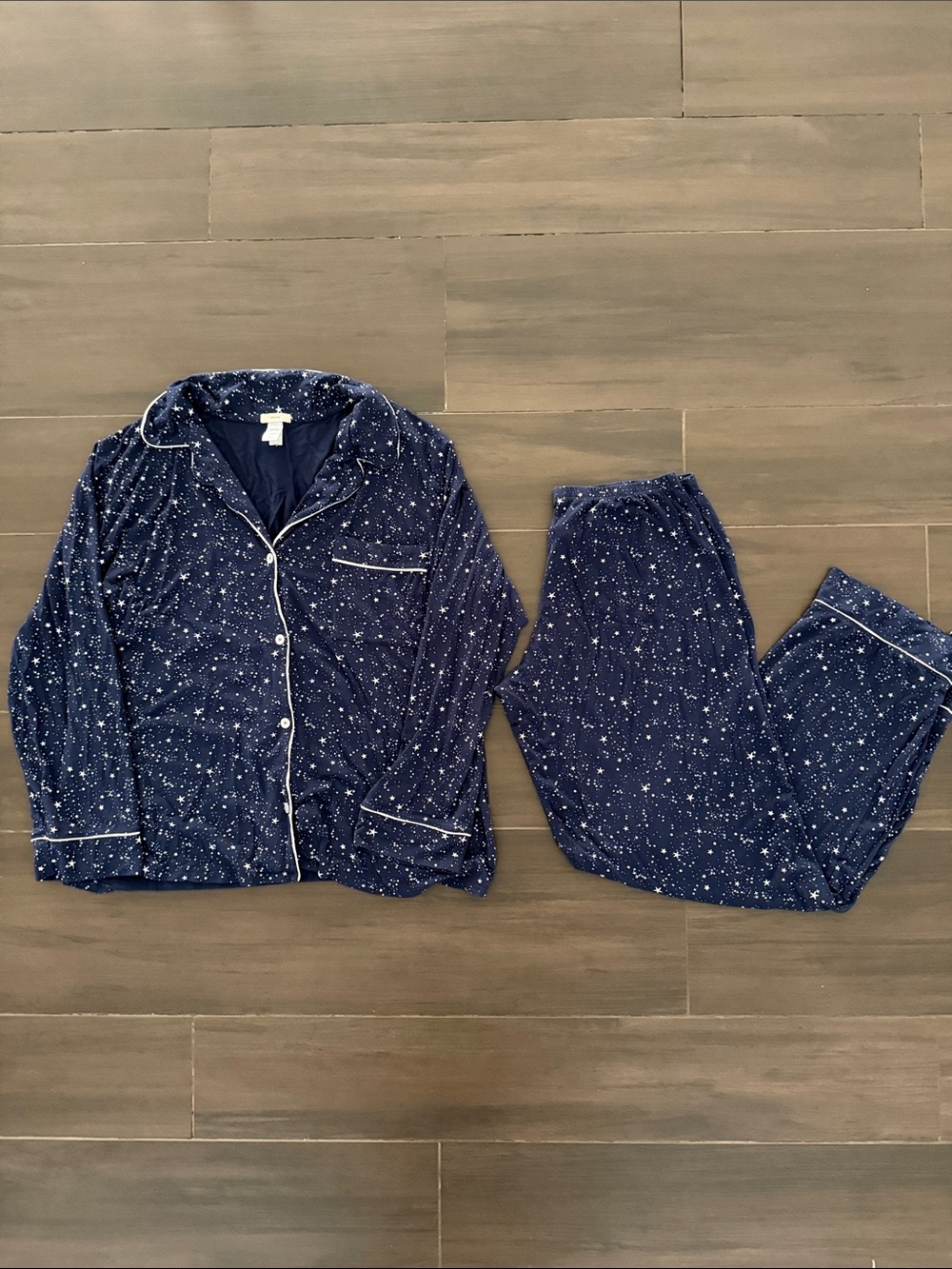 Eberjey Gisele Starlight Printed TENCEL™ Modal Long PJ Set